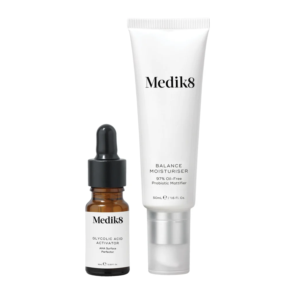 Medik8 - Balance Moisturiser with Glycolic Acid - Probiotyczny Krem Matujący z Kwasami AHA