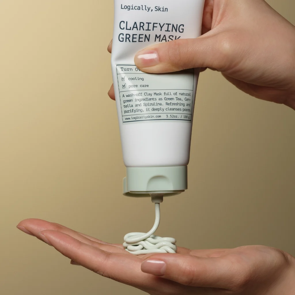 Logically, Skin - Clarifying Green Mask - Oczyszczająca Maska Glinkowa do Twarzy