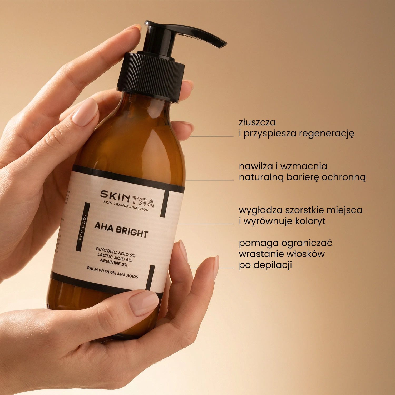 SkinTra - AHA Bright - Balsam z kwasami AHA 9%