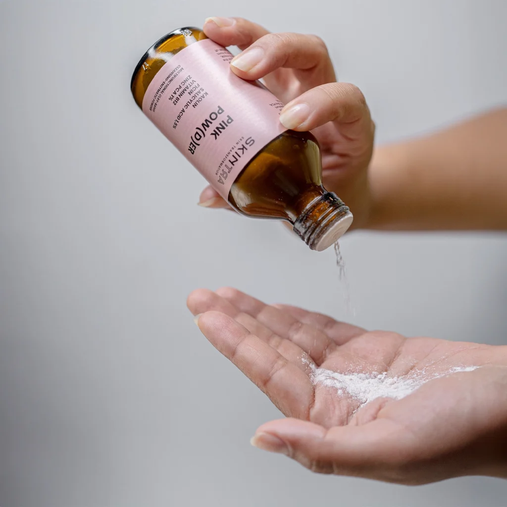 SkinTra - Pink Pow(d)er - Wielofunkcyjny Puder Oczyszczająco-Enzymatyczny Na Bazie Glinki