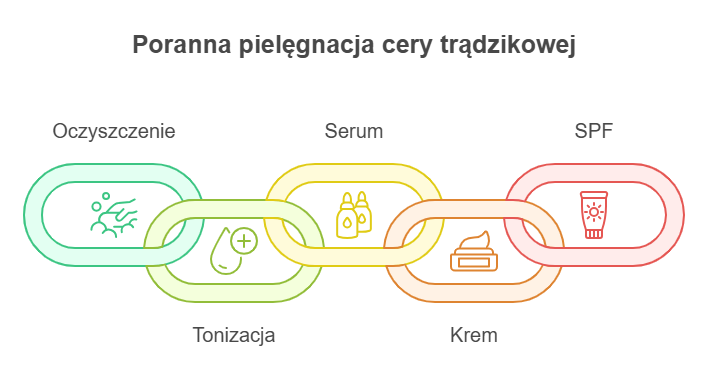 Poranna pielęgnacja cery trądzikowej