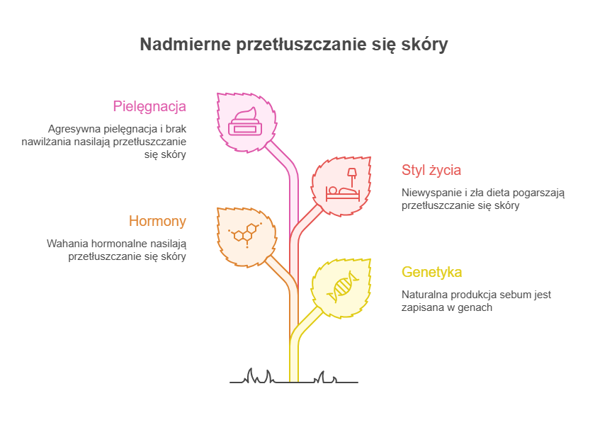 Cera tłusta - przyczyny