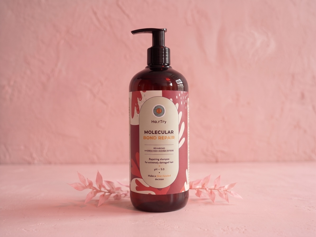 Seria naprawcza HairTry Molecular Bond Repair - szampon naprawczy