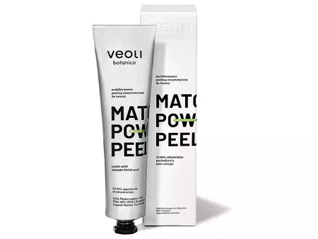 Veoli Botanica - Matcha Power Peel - Triple-Acid Enzyme Facial Peel - Enzymatický peeling s kyselinami