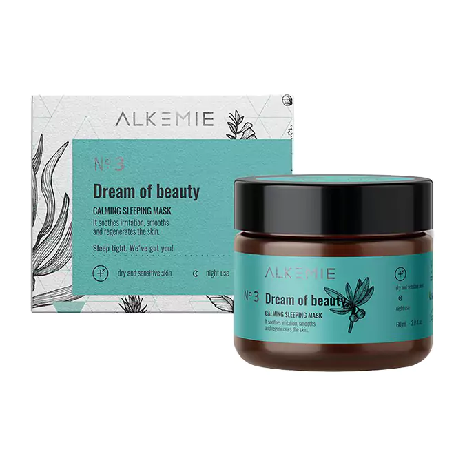 Alkmie - Microbiome - Dream of Beauty - Calming Sleeping Mask - Wyciszająca Nocna Maska-Krem