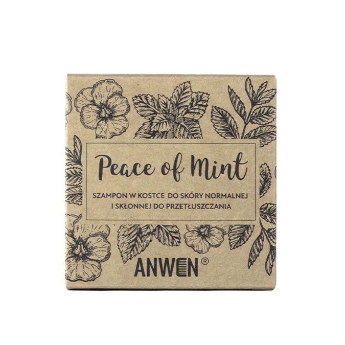 Anwen - Peace Of Mint - Tuhý šampon pro normální a mastící se pokožku hlavy