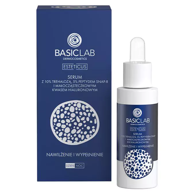 BasicLab - Esteticus - Hydratace a vyplnění - Sérum s 10 % trehalózy, 5 % peptidu a kyselinou hyaluronovou