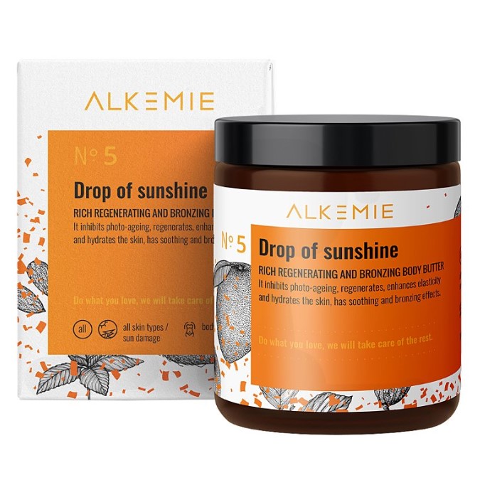 Alkmie - Sun for Everyone - Drop of Sunshine - Bogate Masło Regenerująco-Brązujące do Ciała