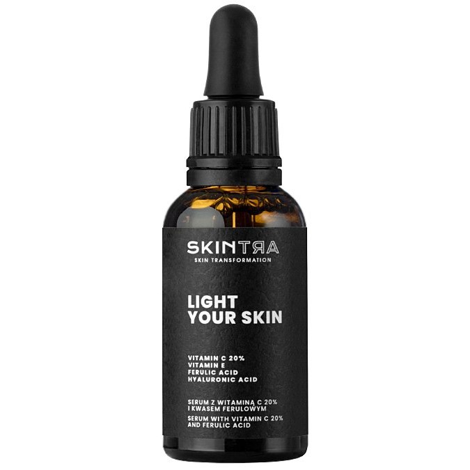 SkinTra - Light Your Skin - Serum z Witaminą C 20% i Kwasem Ferulowym