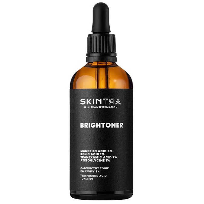 SkinTra - Brightoner - Kyselinové tonikum 9 % pro celoroční použití