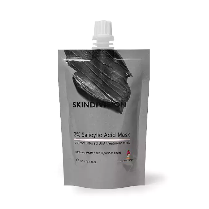 SkinDivision - 2% Salicylic Acid Mask - Maseczka z Kwasem Salicylowym i Węglem Aktywnym