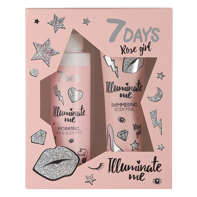 7Days - Illuminate Me Rose Girl Gift Set - Zestaw Upominkowy