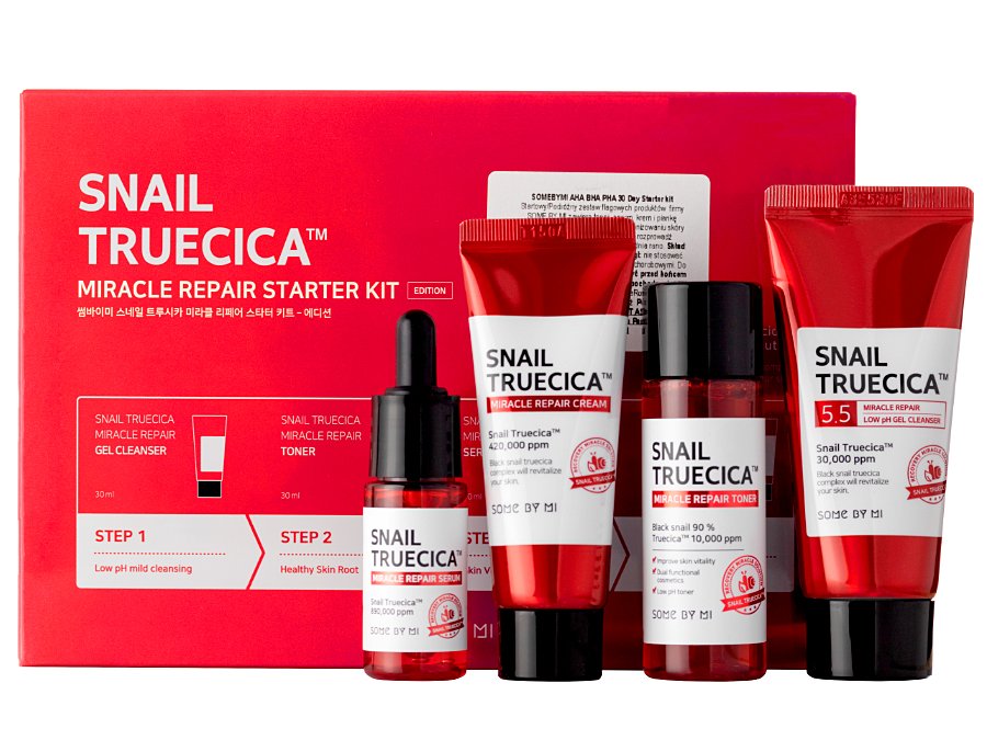 Some By Mi - Snail Truecica Miracle Repair Starter Kit - Zestaw Kosmetyków dla Skóry Problematycznej