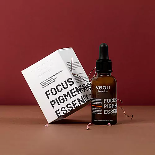 VEOLI BOTANICA - FOCUS PIGMENTATION ESSENCE - SERUM REDUKUJĄCE PRZEBARWIENIA I ZMNIEJSZAJĄCE PORY
