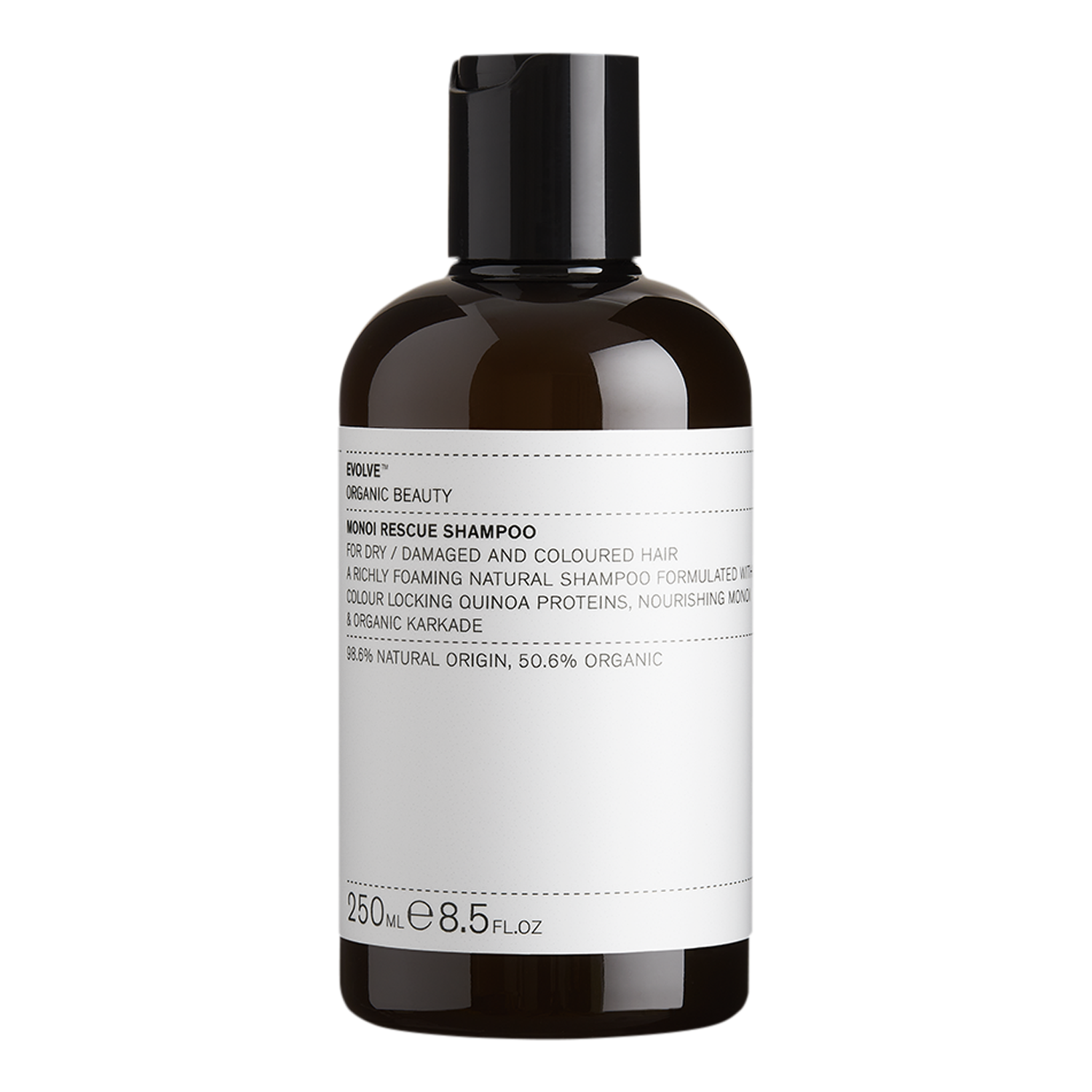 Evolve Organic Beauty - Monoi Rescue Natural Shampoo - Naturalny Szampon z Olejem Monoi