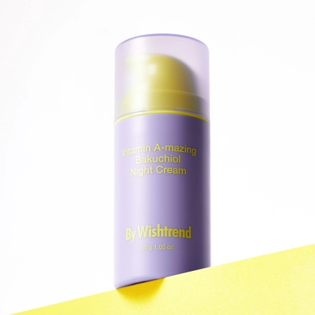By Wishtrend - Vitamin A-mazing Bakuchiol Night Cream - Krem do Twarzy na Noc z Witaminą A i Bakuchiolem - 30ml