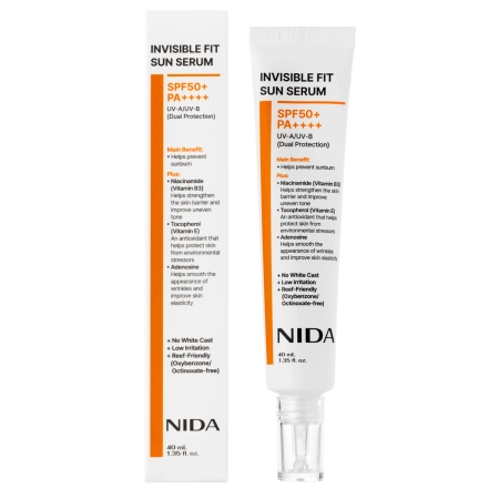 NIDA - Invisible Fit Sun Serum - Serum do Twarzy z Filtrem - 40ml