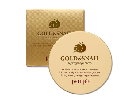 Petitfee - Gold & Snail Hydrogel Eye Patch - Hydrożelowe Płatki Pod Oczy - 30 kompletów  OUTLET