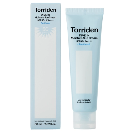 Torriden - Dive-In Watery Moisture Sun Cream SPF50+ PA++++ - Nawilżający Krem Przeciwsłoneczny - 60ml