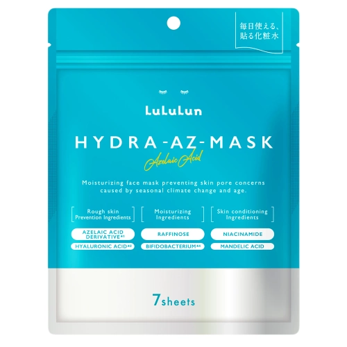 LuLuLun - Hydra AZ-Mask Sheet Mask Azelaic Acid- Zestaw Nawilżających Masek w Płachcie z Kwasem Azelainowym - 7szt