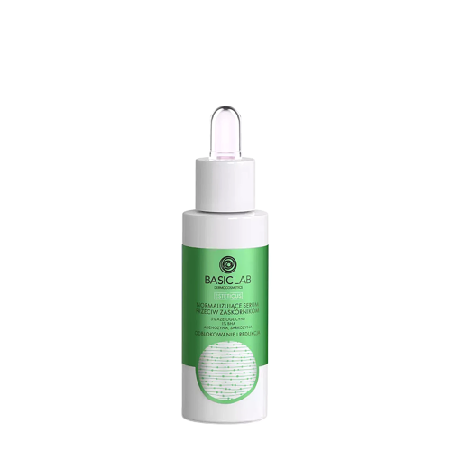 BasicLab - Odblokowanie i Redukcja - Normalizujące Serum Przeciw Zaskórnikom z 5% Azeloglicyny i 1% BHA - 30ml OUTLET