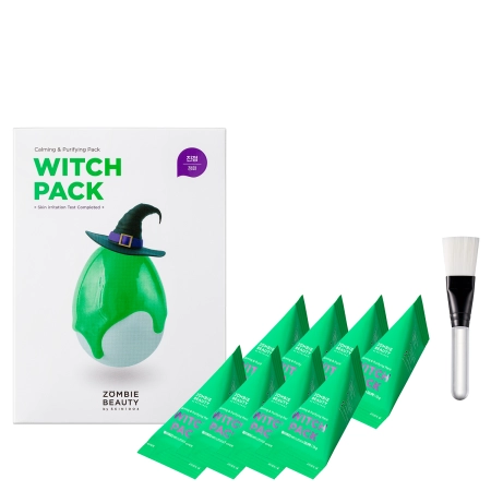 ZOMBIE BEAUTY by SKIN1004 - Witch Pack - Głęboko Oczyszczająca Maska z Zieloną Herbatą - 8 szt. x 15g
