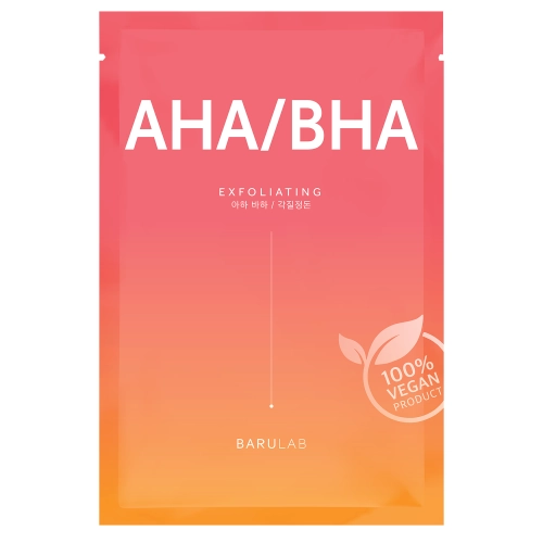 Barulab - The Clean Vegan AHA/BHA Mask - Złuszczająca Maska w Płachcie - 1szt/23g