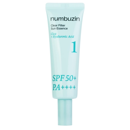 Numbuzin - No.1 Clear Filter Sun Essence SPF50+ PA++++ - Rozświetlająca Esencja z Filtrem - 50ml
