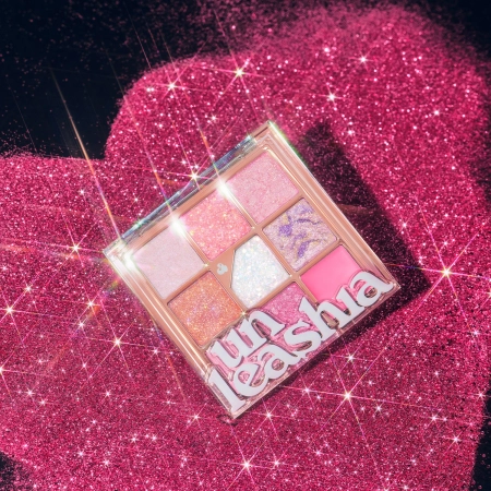 Unleashia - Glitterpedia Eye Palette - Paleta Wegańskich Cieni do Powiek - 9 All of Pink Glitter - 6,6g