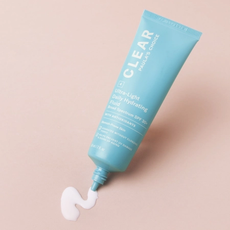 Paula's Choice - Clear - Ultra-Light Daily Hydrating Fluid SPF30+ - Nawilżająca Emulsja Przeciwsłoneczna - 60ml