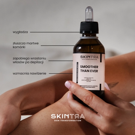 SkinTra - Smoother Than Ever - Serum Z Kwasem Mlekowym 12% Do Ciała I Twarzy - 100ml 