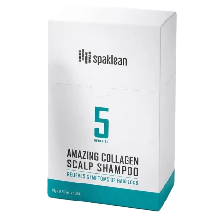 Spaklean - Amazing Collagen Scalp Shampoo - Szampon do Włosów z Kolagenem - 10x10ml
