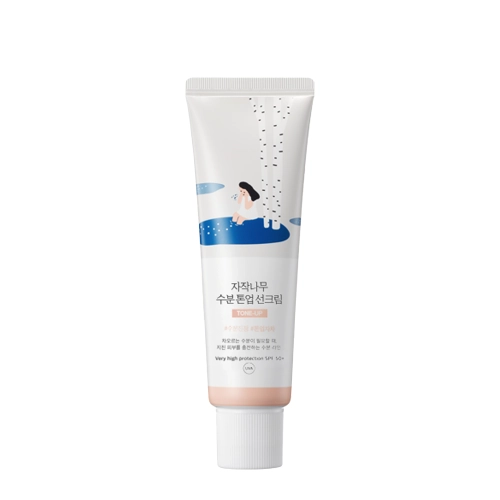 Round Lab - Birch Moisture Tone-Up Sunscreen - Tonujący Krem Przeciwsłoneczny - 50ml