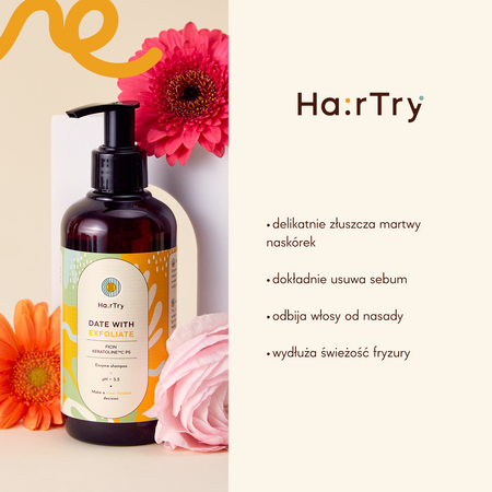 HairTry - Date With Exfoliate - Szampon Enzymatyczny - 500ml 