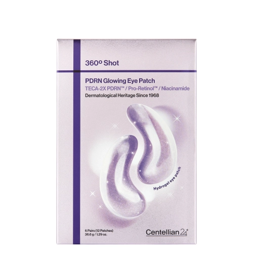 Centellian24 - 360º Shot PDRN Glowing Eye Patch - Płatki pod Oczy z PDRN - 6 par