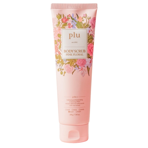 plu - Body Scrub - Peeling do Ciała - Pink Floral - 200g