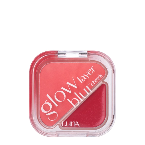 LUNA - Glow Layer Blur Cheek - Duo Róży do Policzków - 10 Cherry Compote - 8,5g