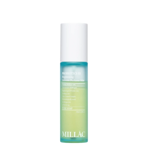 MILLAC - Probiotics III Brightening Intimate Perfume Mist - Probiotyczna Mgiełka Zapachowa do Okolic Intymnych - Pure Soap - 50ml