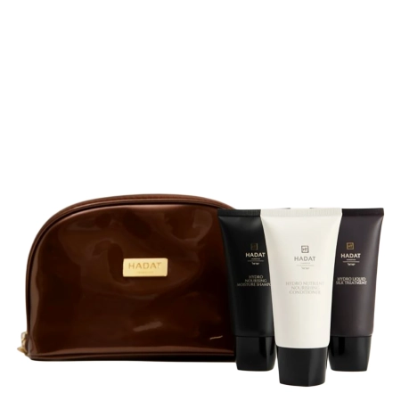 Hadat - Hydro Silk Hair Set - Zestaw Jedwab Do Włosów - Kosmetyczka - 70ml+70ml+70ml