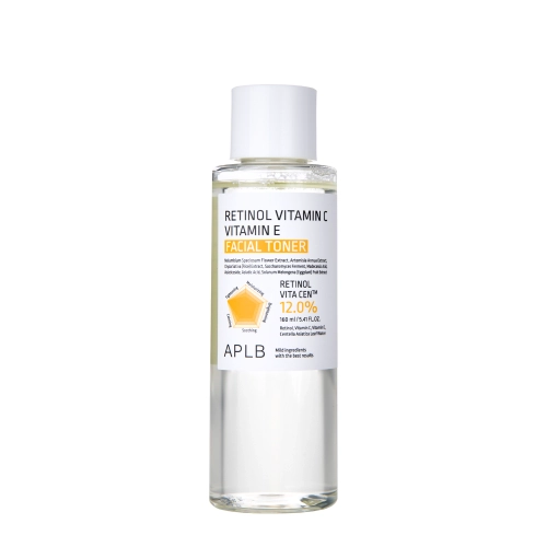 APLB - Retinol Vitamin C Vitamin E Facial Toner - Tonik do Twarzy z Retinolem i Witaminami C i E - 160ml