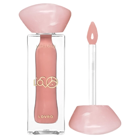 LOVRO - Bloomlight Lipgloss - Błyszczyk Optycznie Powiększający Usta z Efektem Chłodzenia - 04 Nude Muse - 5,5g