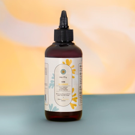 HairTry - Vin Glosser - Nabłyszczająco - Wygładzająca Płukanka do Włosów z Octem - 200ml OUTLET
