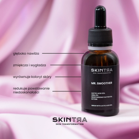 SkinTra - Mr. Smoother - Serum z Kwasem Mlekowym 10% - 30ml 