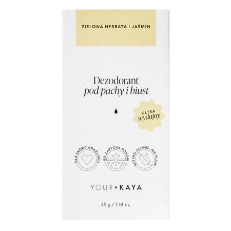 Your Kaya - Dezodorant pod Pachy i Biust - Zielona Herbata i Jaśmin - 35g
