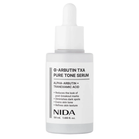 NIDA - α-Arbutin TXA Pure Tone Serum - Rozjaśniające Serum do Twarzy - 50ml