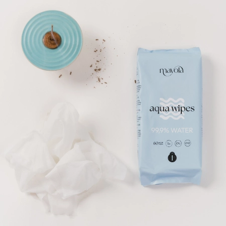 Mayola - Aqua Wipes Step 1 - Chusteczki Wodne z Owsem - 60szt