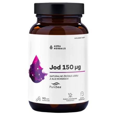 Aura Herbals - PureSea - Jod 150 μg - Kapsułki - 90szt