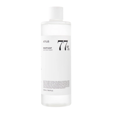 Anua - Heartleaf 77% Soothing Toner - Kojący Tonik do Twarzy - 500ml