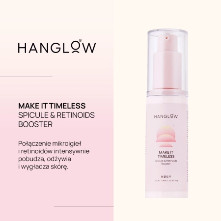 HanGlow - Make It Timeless - Spicule & Retinoids Booster - Rewitalizujące Serum z Mikroigłami i Retinoidami - 30ml
