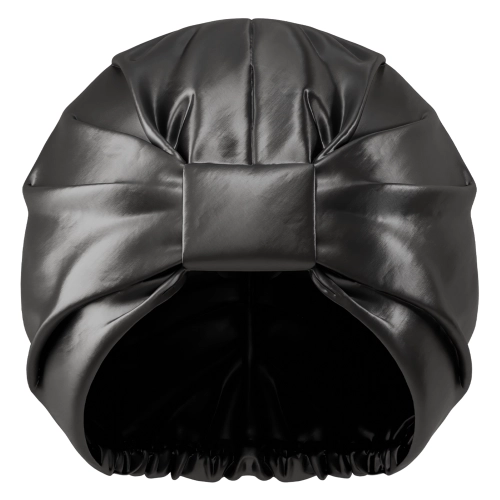 Glov - Anti-Frizz Satin Hair Bonnet - Czepek Satynowy do Włosów - Black - 1szt